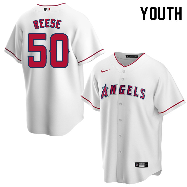 Nike Youth #50 Jimmie Reese Los Angeles Angels Baseball Jerseys Sale-White